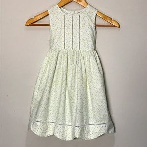 NWOT Laura Ashley Kid’s White & Yellow Cotton Floral Sleeveless Dress Size 3T